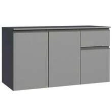 Gabinete Bajo Cocina Madesa Nice Suspendida con 2 Puertas GG - Gris - Ver 1