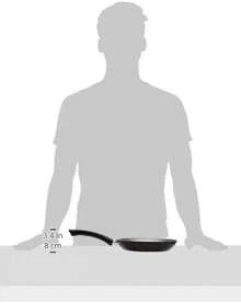 TRAMONTINA - Juego de Sartenes Verona, Batería de Cocina, Incluye 3 Piezas, Antiadherente, Color Negro - Negro - Ver 5