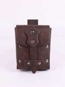 1pc Medieval Renaissance Style Waist Bag, Viking Retro Waist Pouch, Portable Waist Pack Coin Purse, Unisex Cosplay Prop - B - View 18