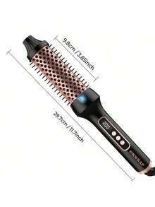 UKLISS Ceramic Heated Round Hair Brush 1.5" - Volume, Ergonomic Handle & Protective Glove Included, Sleek Design, Construction