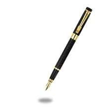 A Classic Black Fountain Pen With A Faucet/Calligraphy Practice/Two Usage Methods: Ink Suction Or Ink Cartridge/Suitable For Business Office Signature Pens And Student Calligraphy Practice Pens/Replaceable Ink Cartridges