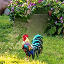 The Crowing Rooster At Dawn Symbolizes Punctuality, Diligence, And The Dispelling Of Darkness To Welcome The Light. This Rooster Decor Can Be Used To Adorn Living Room TV Cabinets, Entryway Consoles, And Home Office Desks, Serving As An Auspicious Decoration Representing The Zodiac Sign Of The Chicken While Also Enhancing The Home's Aesthetic. - Multicolor - View 3