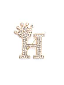 European And American Minimalist Fashion 26-Letter Brooch - A Stylish Accessory For Women's Suits And Collars - Perfect As A Wedding Gift, For Parties, And For Everyday Wear By Men, Women, And Couples!