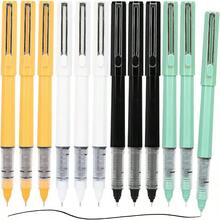 12 Pcs Liquid Ink Pens 0.5mm Black Ink Ultra Fine Point Pen With 4 Colors Pen Holder Quick Drying Liquid Rollerball Pen Smooth Writing For Note Taking Office School Women Men - 黑色 - 查看 1