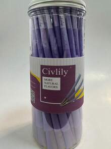 200pcs/Can Premium Large Pre-Formed Cone Shapes (Cones), Individually Packaged As Disposable Tubular Products (Uncoated), Available In Multiple Colors, Slow Burning, Easy To Roll, Suitable For Christmas, Parties And Home Use - Holiday Color Design, Holiday Supplies | Holiday Design | Easy To Roll Cones - Purple - View 1