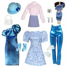 Luxury Doll Outfit Set, Designed For Fashion Enthusiasts, Includes Exquisite Accessories, Suitable For Various Occasions. Fits 11.5-12 Inch Dolls, 1/6 BJD Doll Clothes, Can Be Used As Holiday Gifts. - Nhiều màu - Xem 5