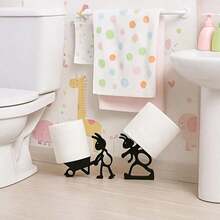 2-Pack Simple Practical Tissue Holder - Cute Modern Ant Shape, Lively Animal Design.This Elegant Toilet Paper Holder Adds Humor And Style To Bathroom Space, Suitable Home Decoration, Office Restroom Or Any Washing Area.Choice Family Bathroom - 2 - Xem 7