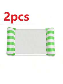 1pc Foldable Floating Water Hammock, Inflatable Pool Float Lounger, Swimming Pool Accessories, Beach Essential - Multicolor - View 23