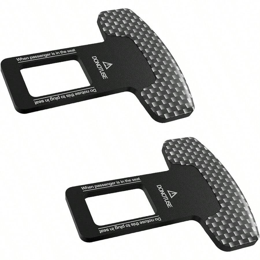 2Pack Car Seat Belt Clip Buckle,Car Trim Accessories Seat Belt Clip Adjuster Clips For All Cars To Make Your Driving More Comfortable & Flexible Accessories (Black) - mặc định - Xem 1