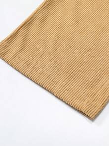 Men's Corduroy Lightweight Casual Trousers For Spring And Summer, Comfortable To Wear, With Drawstring And Pockets, Machine Washable. - Lạc đà - Xem 5