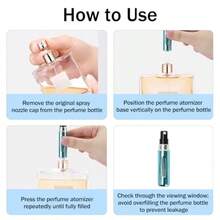 2026 Portable Dispensing Bottle10PCS Mini Refillable Perfume Atomizer Bottle Portable 5ml Spray Sct Pump Case For Wom M Small Mister Spray Bottle For Travel Accories - như hình ảnh - Xem 7