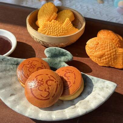 Realistic Grilled Sea Bream Replica Food Model, Decoration & Photography Prop, Birthday/Christmas Gift