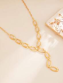 1 chiếc vòng cổ hình chữ Y phối họa tiết hình học Bohemian, thanh lịch, sang trọng, phù hợp cho tiệc tùng, hẹn hò, lễ hội, sinh nhật của phụ nữ, quà tặng trang sức đa năng. - vòng cổ - Xem 9