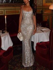 Women Outdoor Dress - Nude - View 1