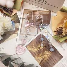 1-4PCS Cute Phone Charms Aesthetic Y2K Cell Phone Charms Strap Strawberry Butterfly Star PhoneCharm Y2K Accessories For Bag Keychain  Camera Pendants Decor - 2xBowLoveBlueStar - 查看 3