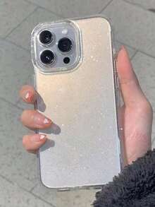 DECOPHONE 1 Piece Of Transparent Case With A Sparkling Starry Sky Pattern, Compatible With Apple 11/12/13/14 Pro Max/15 16 17 17pro 17Promax.