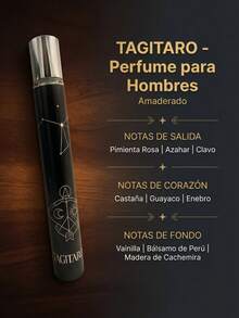 Frasco de tamaño de viaje de fragancia masculina, con notas amaderadas y diseño inspirado en el signo zodiacal Sagitario, de 35 ml para facilitar su transporte,perfumes de mujer original - Leñoso y terroso - Ver 2