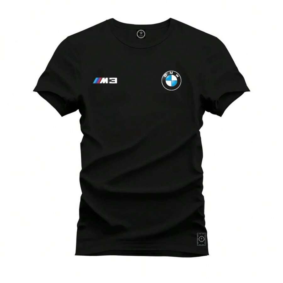 100% Cotton 30.1 BMW T-Shirt - Immediate Shipping - Special Offer - 黑色 - 查看 1