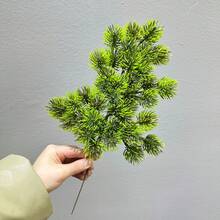 Artificial Pine Branch, Pine Needle Welcoming Pine Branch For Landscaping, Green Plant, Pine Branch With Fruit, Artificial Tree Branch - Multicolor - View 10