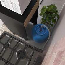 Cabinet Sideboard Organizer Support Conceals Gas Cylinder Door - 黑色 - 查看 2