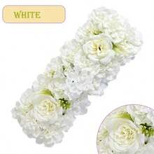 人造玫瑰花环拱门装饰，长款仿真玫瑰花束 - 人造花桌饰 - 人造花墙背景，适用于派对、新娘送礼会及其他活动花艺布置 - 彩色 - 查看 29