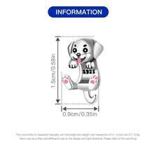 Cute Panda Animal 925 Sterling Silver Charms For Bracelets And Necklace Dangle Pendants Butterfly Elephant Dog Bead Jewelry Present For Women Family Friends - 小狗飾品 - 查看 6