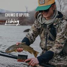 Chums Surfshorts Wallet - Lightweight Zippered Minimalist Wallet With Clear ID Window - Water Resistant With Key Ring - Red/BlueSwirl - View 4