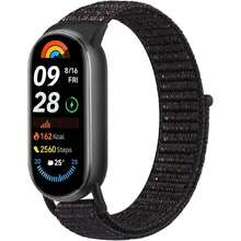 Nylon Correas para Xiaomi Mi Band 8/9/10 Correa, Brazalete de Reemplazo de Suave para Xiaomi Mi Band 8 9 10 para Mujeres Hombres,38913976 - Neblina azul - Ver 1