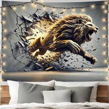 AOHMPT 3D Tapestry, 59"X51" Animal Print Poster, Lion Tapestry,Wall Art Painting For Bedroom And Living Room 59"X51" - Nhiều màu - Xem 7