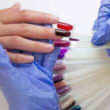 Tendencia200 Piezas Muestrario Abanico Con Aro Uñas AlmendraCalidad premium - Rosa - Ver 10