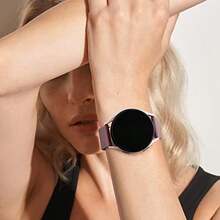 IEOVIEE Correa para Amazfit GTS y Bip - Pack de 3 Pulseras de Repuesto de Silicona Ajustable 20mm - Compatible con GTS 2 Mini/2/2e/3/4/4 Mini, Bip/Lite/U/U Pro/3/3 Pro - negro + morado ahumado + luz de estrella + 20 mm - Ver 6