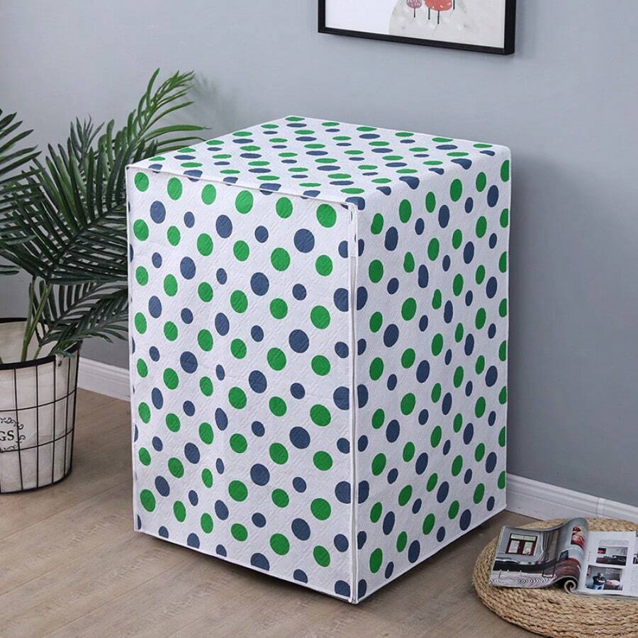 Tấm phủ chống bụi đa năng cho máy giặt, làm từ chất liệu PEVA, bảo vệ quần áo khỏi bụi bẩn, tiện lợi cho việc cất giữ trong phòng giặt, dễ dàng vệ sinh, thích hợp cho Ngày Quốc tế Phụ nữ, đồ dùng du lịch, quà tặng đám cưới, phong cách Y2K, phòng ngủ, phụ kiện xe hơi dành cho nữ, trang trí nhà bếp, đám cưới, Y2K, tiệc tùng. - Quả bóng nhỏ màu xanh lá cây - Xem 1