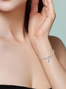 Dijes de flores plateadas con baño de plata para San Valentín, con diseños de lavanda, cactus, rosa, tulipán y girasol. Colgantes de esmalte ajustables de plantas para hacer pulseras, collares, joyería para bodas, fiestas y uso diario. Accesorios románticos para manualidades - Multicolor - Ver 6