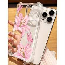 Floral Lily Anti-Drop Space Phone 17 /17 Pro Max 16 Pro/16 Plus/16/16 Pro/15 Pro/15 Pro/15 Plus/15/14/14 Plus/14 Pro/14 Pro/13/13 Pro/13 Pro/12/12 Pro/12 Pro/11/11 Pro/11 Pro Soft Silicone Vibe, Hardcore Drop Defense. - 1 cái - Xem 4