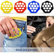 2个蜂窝硅胶握力器，腕部和手臂肌肉训练器，手指力量增强器，手部康复减压工具 - 彩色 - 查看 2