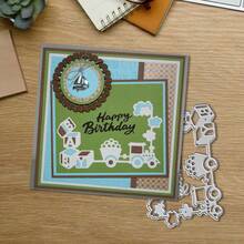 Creative Train Metal Cutting Dies, DIY Scrapbooking Album And Embossing Stencil, Greeting Card Making Tool, Card Paper Cutting Crafts ,Gift Card Making Template Die Cuts.