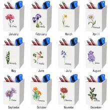 Personalized Name/Text Acrylic Pen Holder - Simple Desktop Organizer, Suitable For Office, Makeup Brush Storage - Plastic Pen Cup With Text, Modern Desk Accessories - Tháng Một - Xem 1