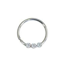 1Pc Elegant Stainless Steel Heart Round Shape 20G /18G Nose Ring 3A Zirconia 8mm Inner Diameter, Helix Cartilage Earring & Lip Ring Set – Perfect For Daily Wear And Parties, All-Season Style