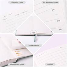 &And Per Se Lined Journal Notebook For Women&Men With Pattern, 365 Pages, 5.7'' X 8'' 100GSM Thick Paper, A5 Journals For Writing (Lavender) - 365-lined365Lined - View 5