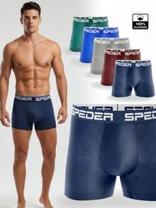 Set Of 5 Speder Adult Cotton Classic Premium Boxer Briefs - Nhiều màu - Xem 3