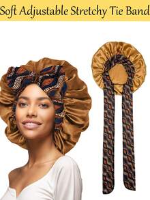Set de 6 gorros para dormir, incluye gorro de seda para dormir, gorro para dormir de 7 días, gorro rizado para dormir, gorro de satén para dormir, diadema de gorro casual cómodo para dormir para mujeres - Multicolor (6 piezas) - Ver 5