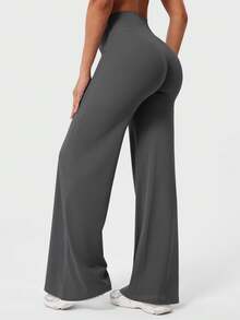 YEOREO Workout Leggings Womens No Front Seam Straight Leggings  31.5" High Waist Buttery Eddiy Gym Yoga Pants Summer Clothes For Women - 深灰色 - 查看 9