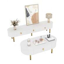 Living Room Sets - White + MDF-1 - View 6