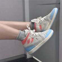 Nike 女款 WMNS AIR JORDAN 运动训练篮球鞋 - 灰色/藍色 - 查看 7