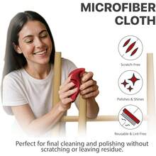 New X-Tector Furniture Pads Preparation Set - IncludMetal File, Microfiber Cloth & 20 Cleaning Wip- Furniture Surface Prep Kit For Easy Installation Of Furniture Pads! - Prep Set - View 4