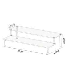 1 Piece Of 1-5 Layer Transparent Acrylic Display Stand, Cosmetic Storage Rack, Perfume Acrylic Rack, Cupcake Stand, Suitable For Amiibo And POP Figurines, Food And Dessert Stand, Product Display Rack For Cosmetic Suppliers, Applicable To Places Such As Vacation Beaches, Bathrooms, Bedrooms, Etc., Large Capacity