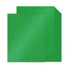 30 Sheets Green Glitter Cardstock 8.5 X 11 Inches, Heavyweight 230gsm Premium Sparkling Card Stock Paper For Card MaFKing DIY Craft Party Decoration Schoolsss Student Supplies (Green) - Green - 查看 1