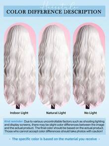 26Inch [Elegant White Curly Wig] Elegant White Long Curly Wig For Women - Rose Net Cap, Versatile Fashion Daily Use, Family Gatherings,Festivals, Parties, Dressing Up Wigs, Valentine's Day - White - View 10