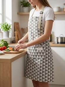 1件/2件装彩色条纹围裙,男女通用可调节围裙,简约风格围裙,适用于家庭、厨师、服务员、烧烤师傅、理发师,成人口袋围裙,可机洗厨房用品 - 彩色 - 查看 11