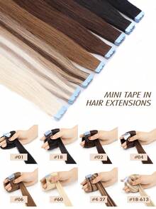 High-Quality Remy Tape In Human Hair Extensions 10pcs 12-22Inch Silky Straight | Invisible Seamless Double-Sided Skin Weft | Beginner-Friendly Easy To Wear & Reusable | Zero Shedding Long-Lasting | Portable Compact For Travel & Touch-Ups | Romantic Length & Volume | Must-Have Hairpieces For Cosplay Character Creation & Daily Fashion Looks